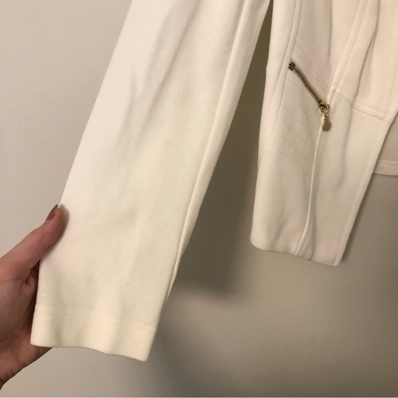 Vex Collection White Open Front Sweater Jacket - Picture 5 of 8